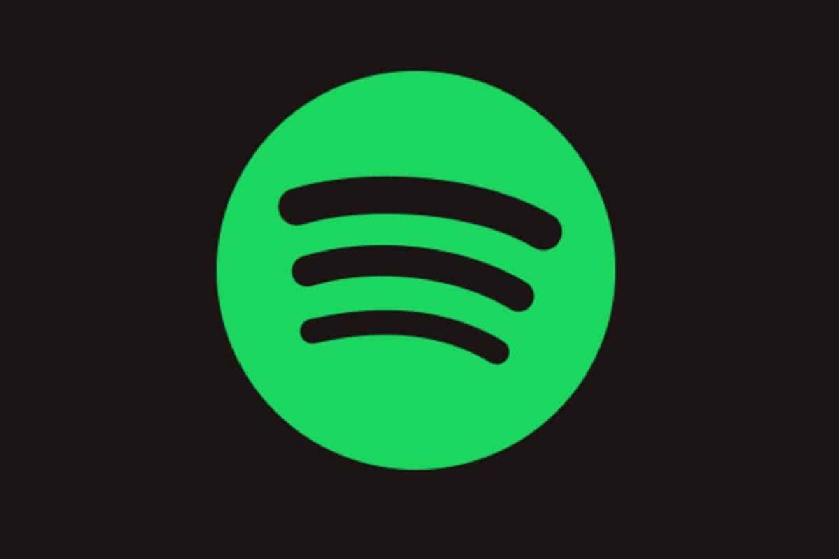 Spotify logo green on black