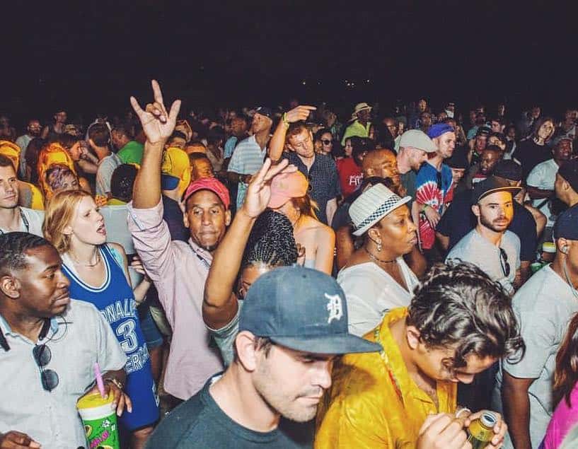 Crowd shot taken at Charivari Detroit Music Festival