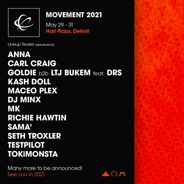 Movement Electronic Music Festival 2021 Lineup Teaser