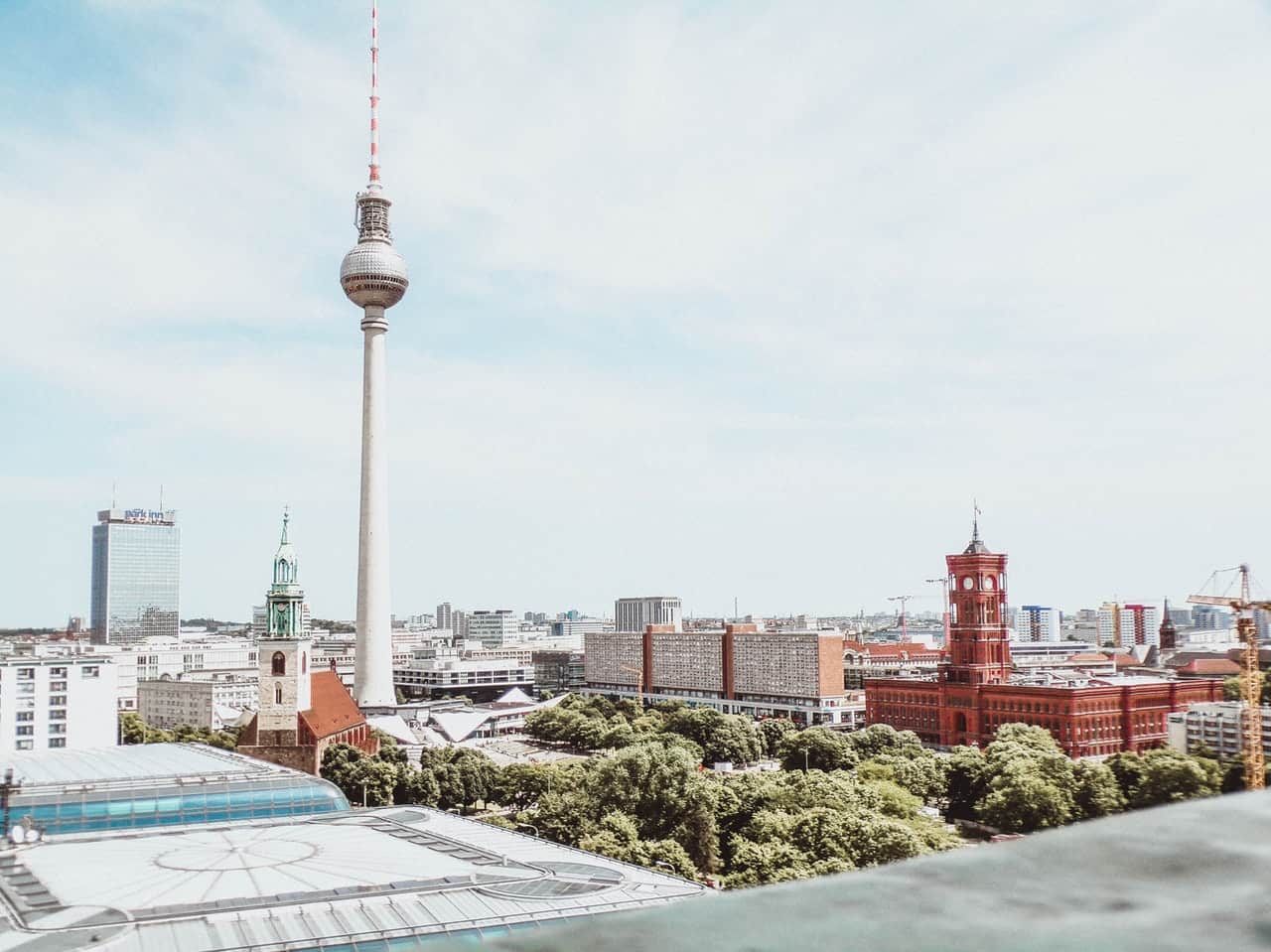 A photo of the Berlin cityscape taken by Niki Nagy.