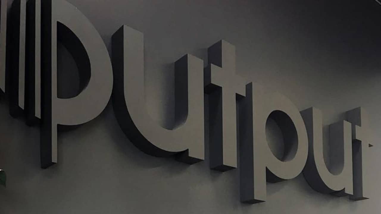 Output office logo installation