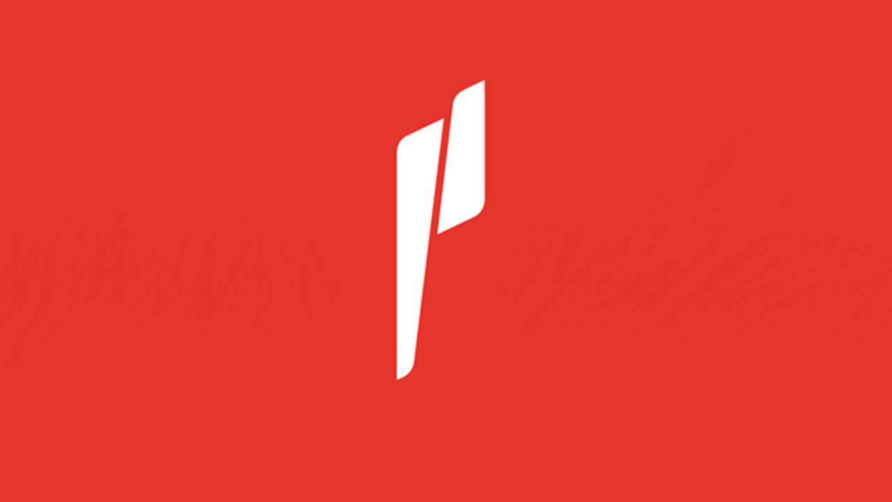 Paradigm Talent Agency logo white red