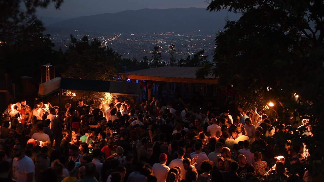 Mzesumzira eZo Festival Mtasminda Park overlooking Tbilisi