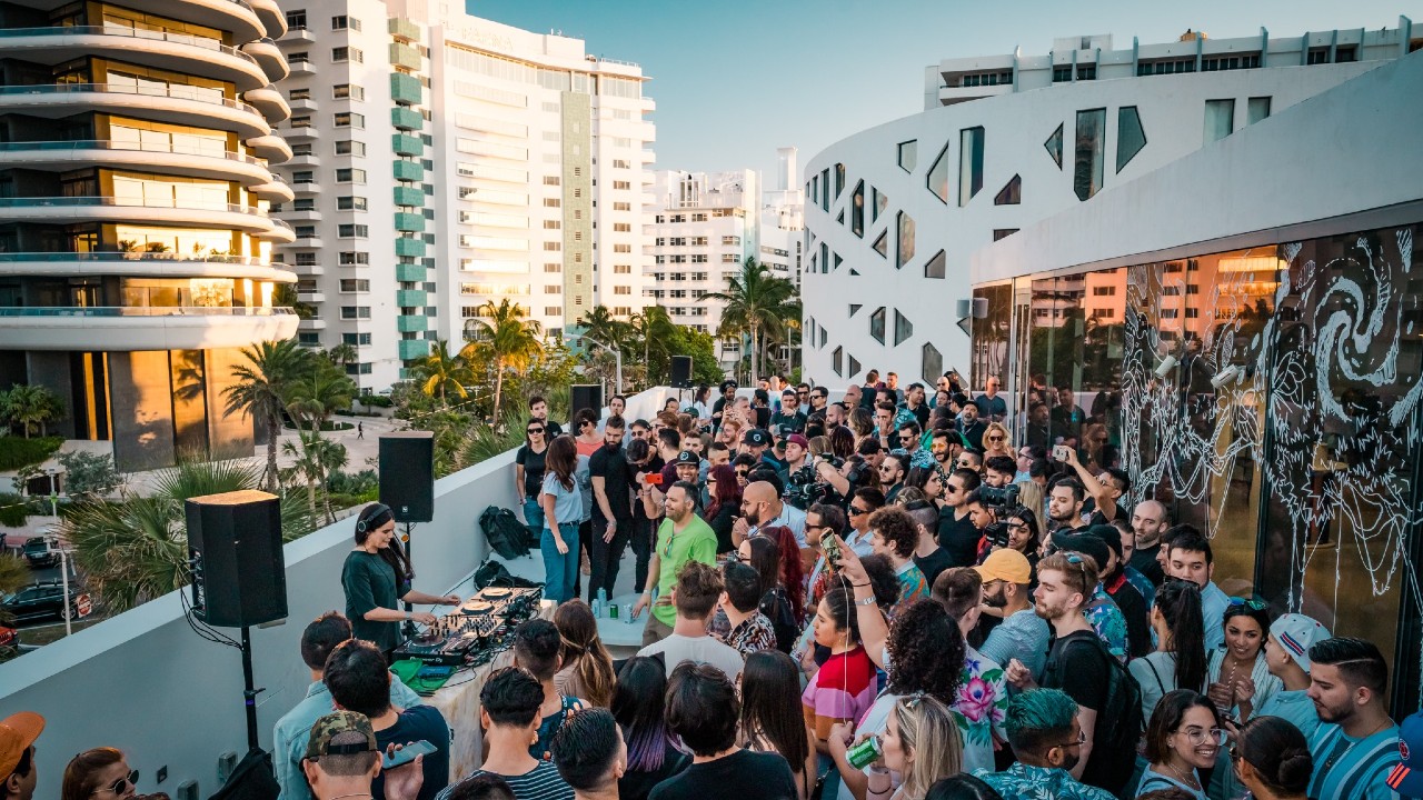 Winter Music Conference rooftop party 2019