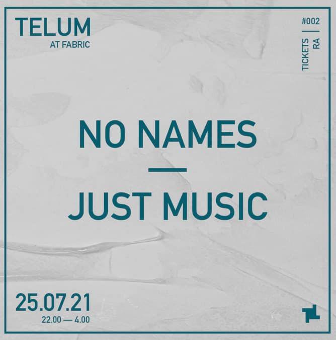 No Names - Just Music, Flyer