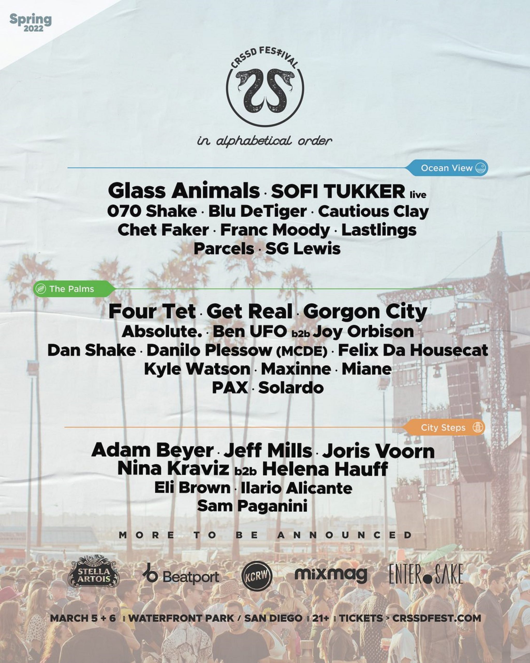 CRSSD Festival spring 2022 lineup