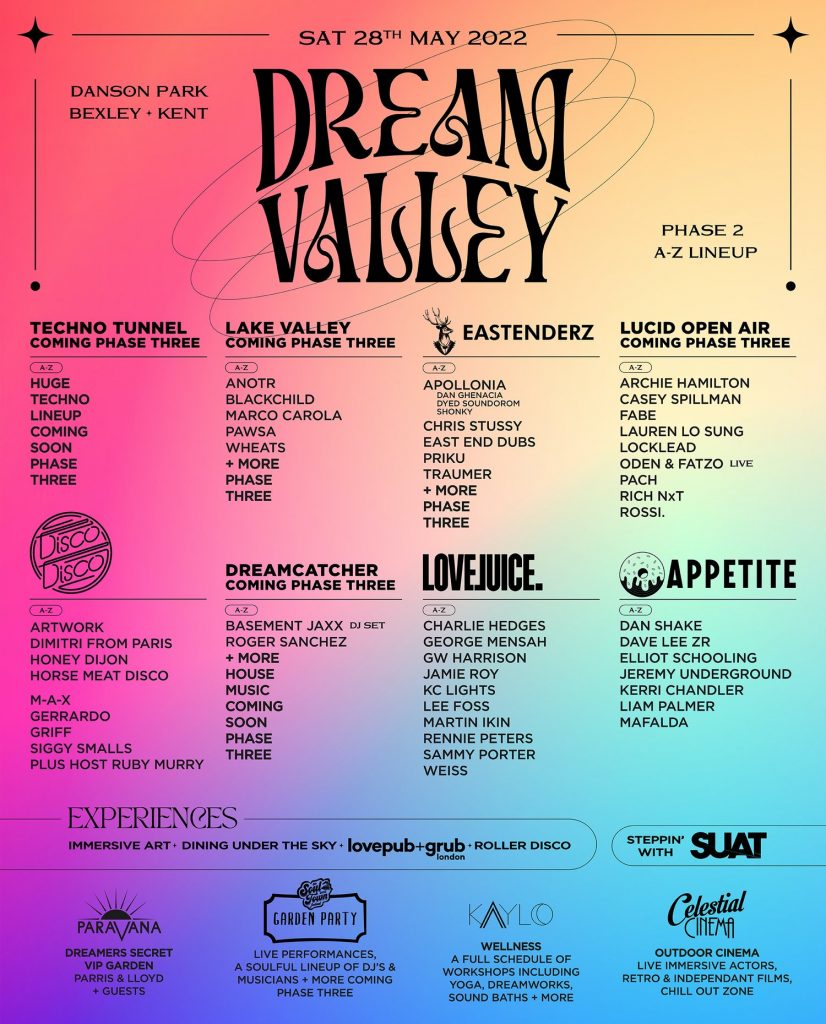 Phase 2 Lineup, Location for Dream Valley 2022 Revealed Selector