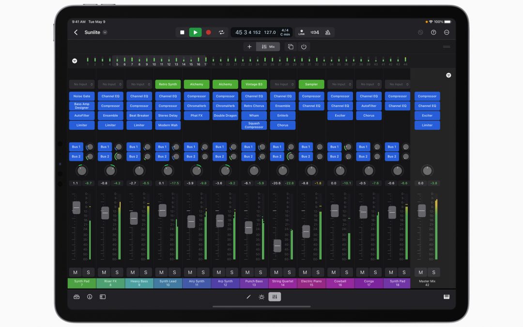 Apple Releases Logic Pro for the iPad